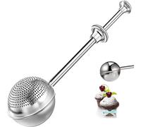 Powdered Sugar Shaker Duster,Stainless Steel Sugar Shaker,Baker Dusting Wand,Flour Powder Filter,Flour Sugar Powder Spoon Kitchen Tools Flour Spices (1pc)
