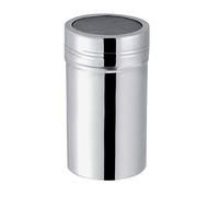Powdered Sugar Shaker,Stainless Steel Cocoa Powder Shaker Chocolate Icing Sugar Shaker Sifter Mesh Shaker Powder Cans with Lid for Coffee Cappuccino Latte (L)