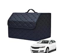 POWEC Classic Car Organizer, Black, Leather, Scratchproof, 41cm x 41cm x 41cm, Unisex, 1 Count, CADDY, Car Boot Bags, MG3 MG5 MG6 MG7 GT ZS HS