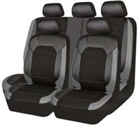 POWEC Leather Car Seat Cover Sets for Kia Niro 2017-2023, Full Set Front and Rear Seat Protectors, Auto Breathable Seat Covers Cushions Airbag,A