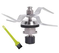 Poweka Stainless Steel Replacement Blade Compatible with Silver-Crest Monsieur Cuisine Connect Kitchen Robot with Gasket and Cleaning Brush
