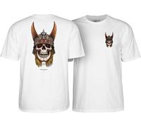 POWELL PERALTA Andy Anderson Skull T-Shirt White, white, L