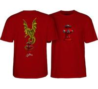 Powell Peralta Andy Anderson Vajra T-Shirts, Garnet, Large