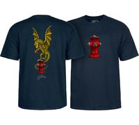 Powell Peralta Andy Anderson Vajra T-Shirts, Navy, Medium