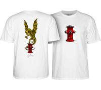 Powell Peralta Andy Anderson Vajra T-Shirts, White, XL
