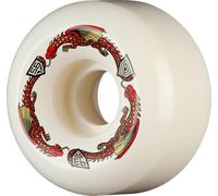 Powell Peralta Dragon Formula Red V6 Skateboard Wheels 4 Units Silver 56 mm/93A