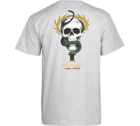 Powell-Peralta McGill Skull and Snake Gray T-Shirt, XX-Large