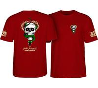 Powell Peralta Mike McGill Skull & Snake McTwist 40th Anniversary T-Shirt, Garnet, Medium