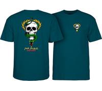 Powell Peralta Mike McGill Skull & Snake T-Shirt, Midnight Teal, Medium