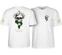 Powell Peralta Mike McGill Skull & Snake T-Shirts, White 40th Anniversary, Medium