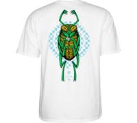 Powell Peralta Mike Vallely Bug T-Shirts, White, S