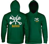 Powell Peralta Rat Bones Hoody Sweatshirt, Alpine Green, Extra Large, Alpine Green, XL