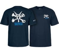 Powell Peralta Rat Bones T-Shirt, Navy, Large