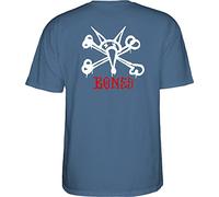 Powell Peralta Rat Bones T-Shirts, Indigo Blue, 3XL