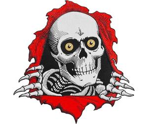 Powell Peralta Ripper Patch 10", Red/White