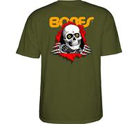 Powell Peralta Unisex's Classic Skate Shirt, Military Green, Large