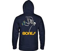 Powell Peralta Skeleton Medium Weight Hoodie Skateboard, Navy, Medium
