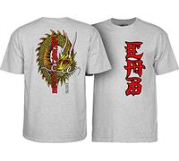 Powell Peralta Steve Caballero Ban This Dragon T-Shirts, Sport Gray, L