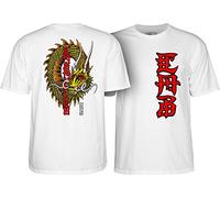 Powell Peralta Steve Caballero Ban This Dragon T-Shirts, White, XXL