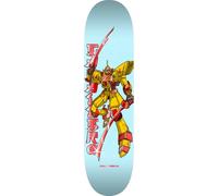 Powell Peralta Steve Caballero Gundam Skateboard Deck, Light Blue/Red Foil, 8.5" X 32.08"