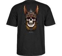 Powell-Peralta Unisex's Andy Anderson Skull Black T-Shirt Skate, Large