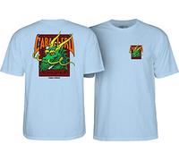 Powell Peralta Unisex's Caballero Street Dragon Powder Blue T-Shirt Skate, Large
