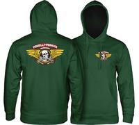 Powell Peralta Winged Ripper Hoody Sweatshirt, Alpine Green, Large, Alpine Green, L