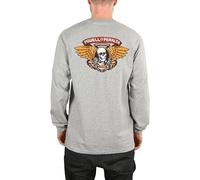 Powell Peralta Winged Ripper L/S T-Shirt - Athletic Heather