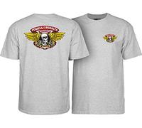Powell Peralta Winged Ripper T-Shirt, Gray, Medium