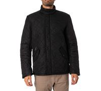 Barbour Mens Powell Quilted Jacket - Black - Size Large