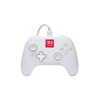 PowerA Advantage Wired Controller for Nintendo Switch 2 with Lumectra - White, Officially Licensed, RGB Lighting, Hall Effects, Mappable Buttons, C Button, Pro Controller
