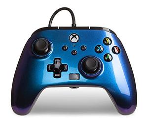 POWER A Enhanced Wired Noir, Bleu USB Manette de jeu Xbox Series S, Xbox Series X