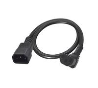 Power Adapter Cable IEC320 C14 to IEC320 C13 60cm to Female Right Angle Connector Cable