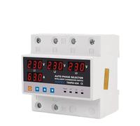 Power Automatic Transfer Switch Uninterrupted Power 63A 100A Phase Selector Changeover Switch Over Voltage Current Protection(100A)