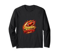 Power Ball Strike Football Energy Action Design Long Sleeve T-Shirt