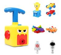 Power Balloon Car Toy for Kids, Balloon Powered Launcher Car Toy Set for Kids Science Toy, Inflatable Balloon Pump Hand Push Mini Plastic Air Power Balloon Racer Vehicle Cars Racer Kit Gifts (Monster)