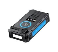 Power Bank - 10,000mAh Phone Charger for Hiking, Camping with LED Light Function, Gadgets Accessories for Outdoors, Black Design, Travel Use, Portable Purpose, Outdoor Carry