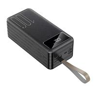 Power Bank 100000 Mah Large Capacity Battery Pack, Portable Charger Power Bank, Charge 4 Devices at The Same Time Quick Charge,Black