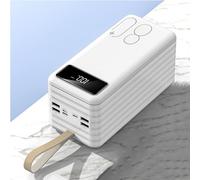 Power Bank 100000Mah Charger Phone Battery High Capacity Usb C Portable Charger s,White