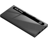 Power Bank, 100000Mah Ultra High Capacity External Battery USB C Powerbank 2.1A Dual USB Output LED Digital Display Mobile Phone Charger for Smartphones,Black