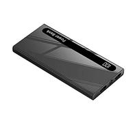 Power Bank 100000Mah Ultra High Capacity External Battery USB C Powerbank Portable Charger Battery Pack 2.1A Dual USB Output LED Digital Display Mobile Phone Charger for Smartphones,Black