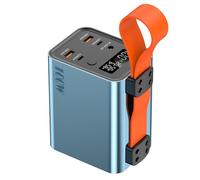 Power Bank 100W 60000mAh Fast Charge 25W Type C PD Emergency Power Supply for Mobile Phones and Tablets Powerbank,Blue