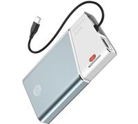 Power Bank 20000mAh, 22.5W Super Fast Charging Metal Portable Charger with Detachable USB-C Cable, Airline Approved for iPhone 17/16/15/14/13, iPad, Samsung, Android & More