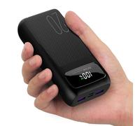 Power Bank 20000mAh, Fast Charging Portable Charger,22.5W Powerbank with USB-C 3 Output 2 Input External Battery Pack Compatible with iPhone Samsung Galaxy Huawei iPad and More (Black(20K))