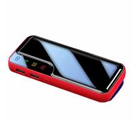 Power Bank 20000mAh Phone Portable Charger External Battery Pack with 2 USB Outputs and USB C Input,Red,8000mAh