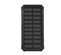Power Bank, 20000Mah Solar Kit with Fast Charging Dual USB Port Solar Charging Mobile Polymer Battery, for Sport, Travel, And Outdoor,Black