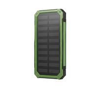 Power Bank, 20000Mah Solar Kit with Fast Charging Dual USB Port Solar Charging Mobile Polymer Battery, for Sport, Travel, And Outdoor,Green