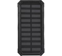 Power Bank, 20000Mah Solar Kit with Fast Charging Dual USB Port Solar Charging Mobile Polymer Battery, for Sport, Travel, And Outdoor,Black