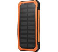 Power Bank, 20000Mah Solar Kit with Fast Charging Dual USB Port Solar Charging Mobile Polymer Battery, for Sport, Travel, And Outdoor,Orange