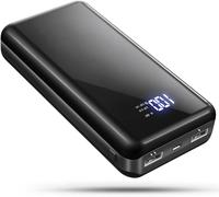 Power Bank 25,800 mAh 22.5 W External Mobile Phone Battery PD20W Fast Charging Power Bank USB C with LED Display Portable Charger for Smartphones